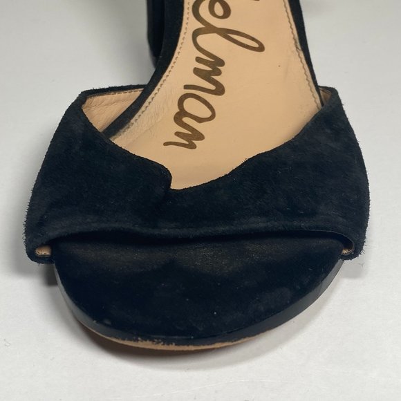 Sam Edelman I Black Susie d'Orsay Ankle Strap Block Heel Sandal size 8.5 - Picture 6 of 15